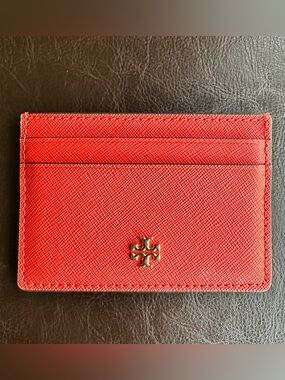 Tory Burch Saffiano Leather Card Case